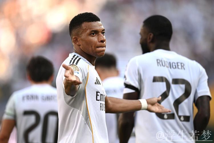 皇马二号得分手12场球荒拖垮进攻，姆巴佩25球难掩战术弊端